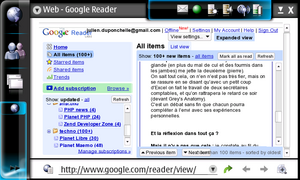 Google reader avec Mozilla sur le N800